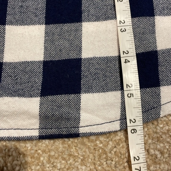 Hanna Andersson Navy Blue & White Buffalo Check Brushed Flannel In 100% Cotton - Picture 9 of 10